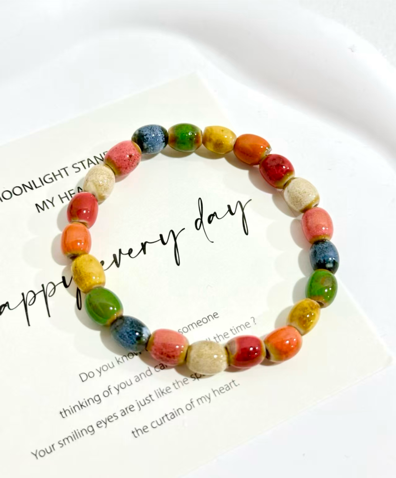 Rainbow Ceramic Bracelet